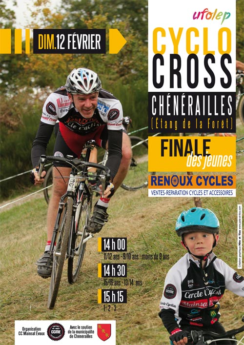 Affiche cyclo-cross UFOLEP Chénérailles 2017