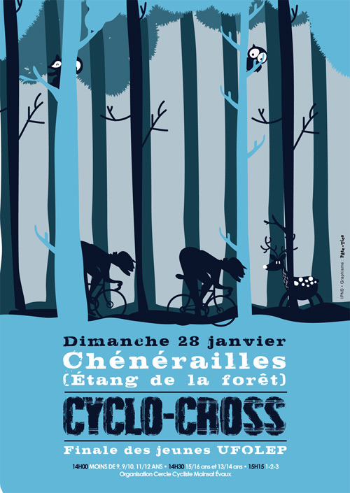 Affiche cyclo-cross UFOLEP 2018 à Chénérailles - Finale des jeunes