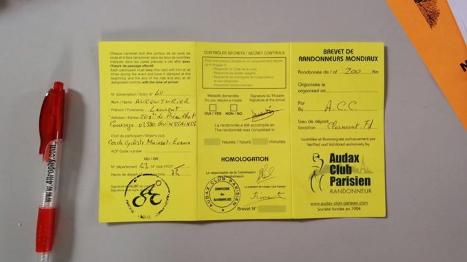 29343064_10156220805559634_467596540487721709_n Laurent Aucouturier brevets de randonneurs mondiaux Paris Brest Paris