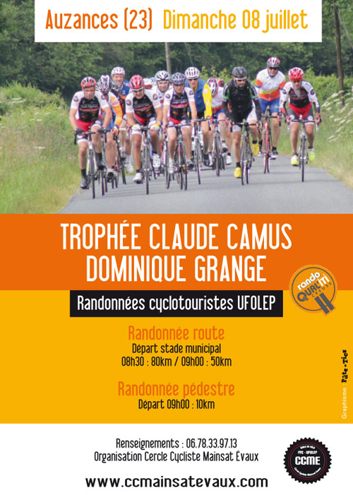 Affiche Trophée Claude Camus Auzances 2018