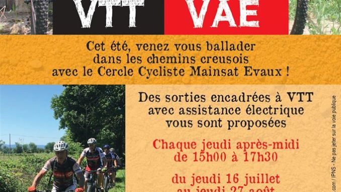 Randos VTT VAE Mainsat en Creuse