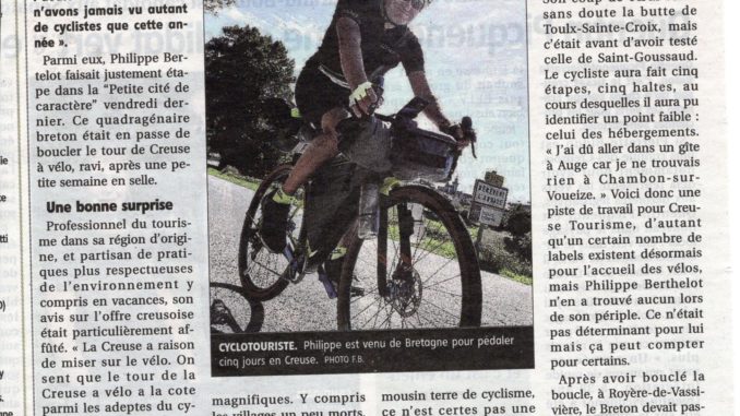 200913_La Montagne- Le vélo en Creuse