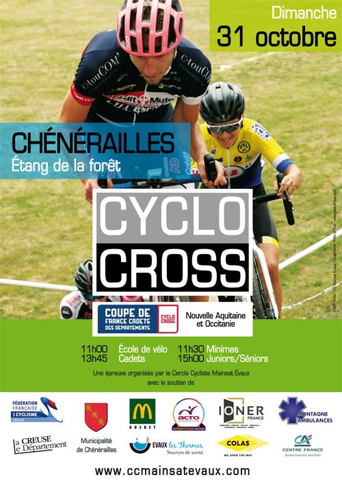 Affiche cyclo-cross FFC Chénérailles 2021